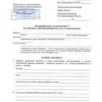 Справка для опеки