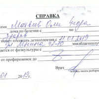 Справка об эпидокружении